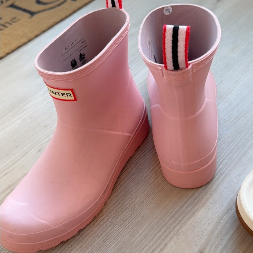 Hunter Blush Pink Waterproof Boots